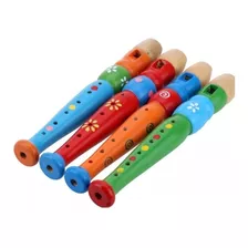 Flauta Madera Juguete Didáctico Instrumento Musical Niños 1u