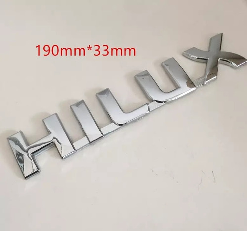 Letras Hilux Toyota Emblema Insignia 19cmancho 3,3xmalto  Foto 2