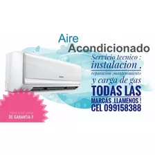 Aire Acondicionado Instalación Reparación Service Carga Gas