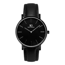 Relógio Masculino Couro Saint Germain Murray Full Black 40mm