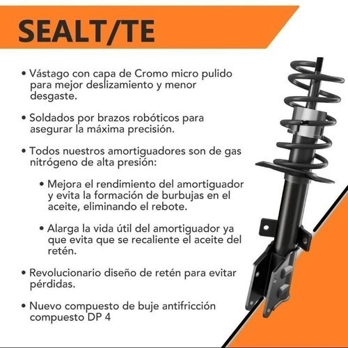 Kit 4 Amortiguadores Y 2 Rotulas Jeep Liberty 2002-2010 Foto 3