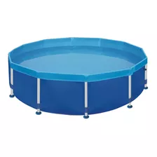 Piscina Estructural Redondo Mor 001007 Con Capacidad De 4500 Litros De 2.4m De Largo X 2.4m De Ancho De 2.78m De Diámetro Azul