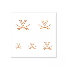 Virginia Cavaliers Uña Tatuajes 4 Pack