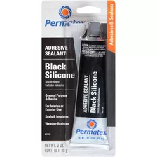Permatex 81158-2 Sellador Adhesivo De Silicona Negro 3 Oz. 