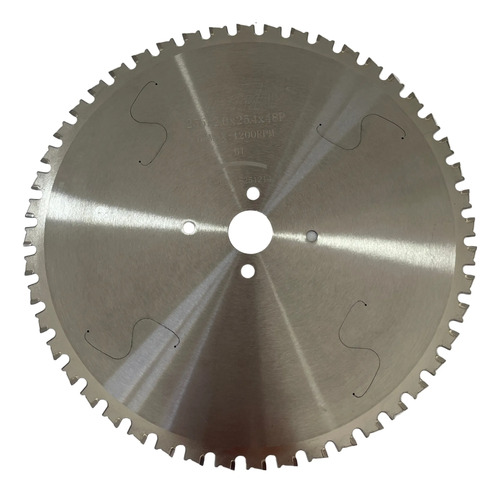 Disco Policorte Metal Tubo Metalon 10 Polegadas 48 Dentes Prateado