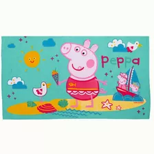 Toalha Infantil Peppa Pig Felpa Aveludada 68cmx1,20m Algodão