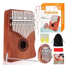 Kalimba Thumb Piano &amp; Finger Instrument Bundle, 17 ...