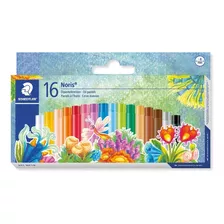 Giz Pastel Oleoso Staedtler 16 Cores