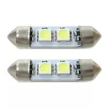 Par Led Lamp Torpedo 2 Leds 36mm 12v Branco