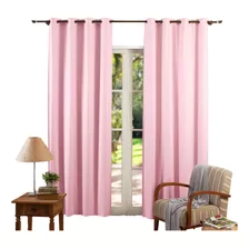 Cortina Blackout 2,80x1,80 Corta Luz- Para Janela Rosa