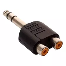 Adaptador Estéreo 6.3mm Macho A 2 Rca Hembra 