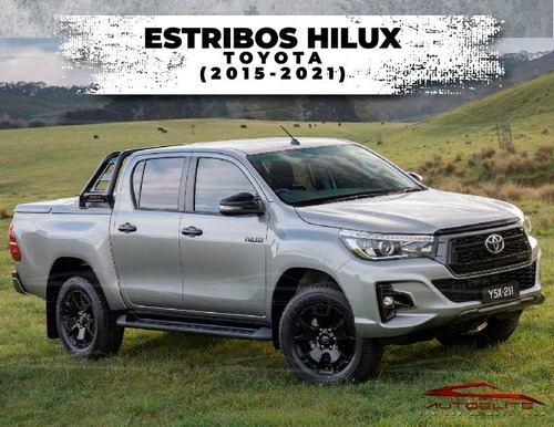 Estribos Hilux Toyota 4pts 2015 16 17 18 19 2020 2021 Torus Foto 2