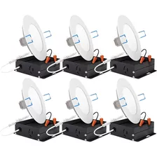 Luz Empotrable Led Delgada Con Caja De Conexiones 6pk En Var