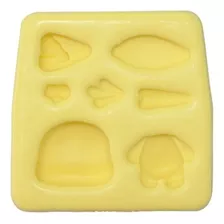 Molde De Silicone Para Biscuit - Coelho E Cenouras