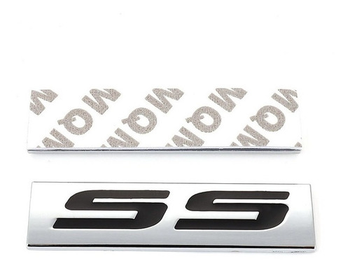 Emblema Ss Cromo Con Negro Chevrolet Camaro Silverado Spark Foto 2
