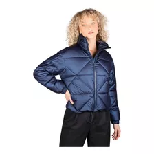 Chamarra Mujer Greenlander Pol8490 Bomber Capitonada Cuello