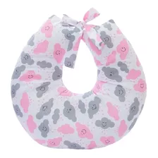 Almofada Para Amamentação - Travesseiro Nuvem Rosa Bebê