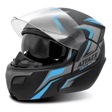 Capacete Escamoteável Para Moto Protork Attack Hsa Robocop