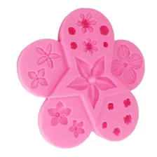 Ce446 Molde De Silicone Flores Confeitaria Artesanato