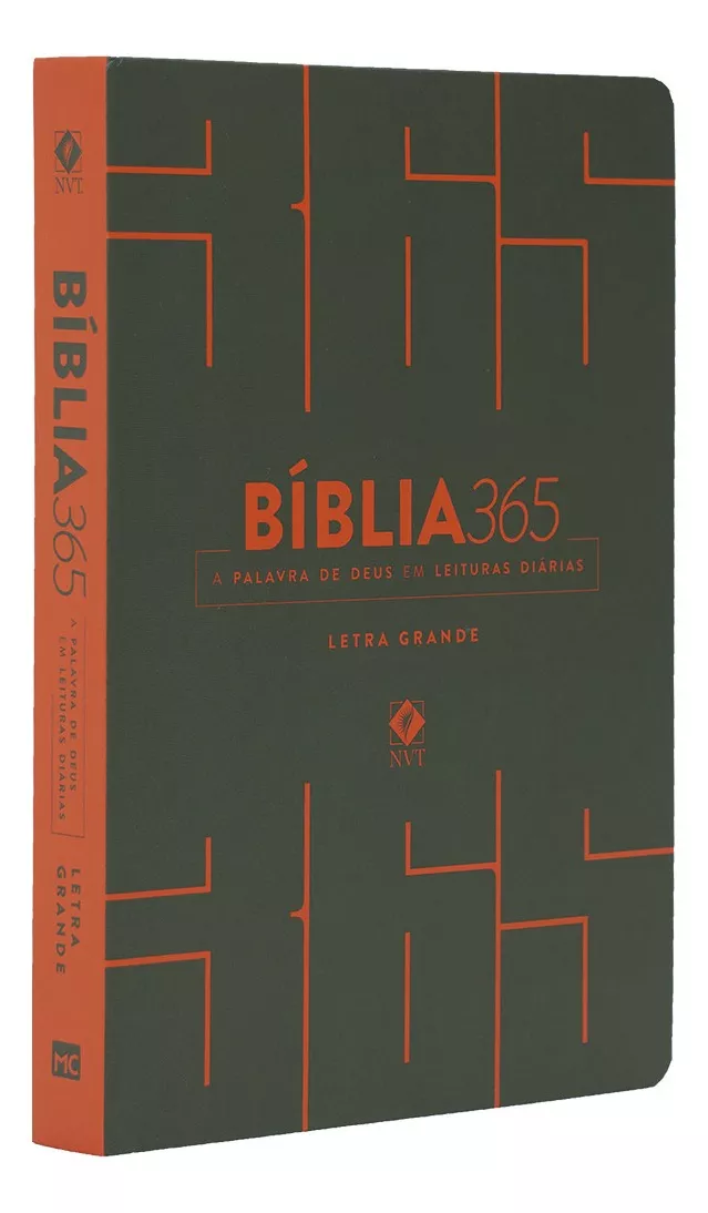 Bíblia Sagrada 365 Nvt Letra Grande - Cinza | Mundo Cristão