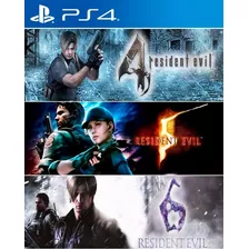 Resident Evil 4 + 5 + 6 Juegos Ps4 Español