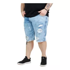 Bermuda Jeans Sarja Masculina Plus Size Tamanho 50 52 54 56