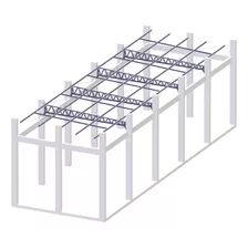 Projeto De Cobertura 6 X 20 Em Estrutura Metálica