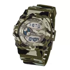 10 Reloj Digital Xinjia Camuflado 868dm Resistente Al Agua