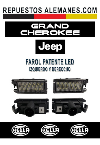 Faro Patente Led Jeep Grand Cherokee 2014-2022 Hella (par) Foto 2