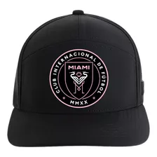 Gorra Miami Messi 5 Paneles Premiun Black