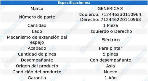 Espejo Elect P/pintar C/desemp Encore 14-19 Foto 2