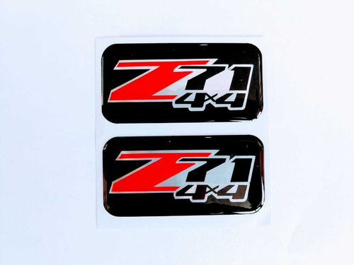 Par Emblemas Laterales Chevrolet Z71 4x4 Foto 2