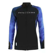 Aqua Lung Mujer Rashguard Zipper Galaxy Azul