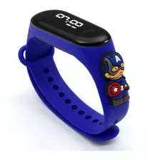 Relógios Digital Led Infantil Super Heróis