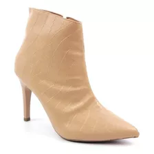 Bota Feminina Cano Curto Bico Fino Salto Alto Rafaela M01