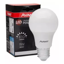 10 Lâmpadas Led 9w Bulbo Avant 6500k Branco Frio Luz Branca