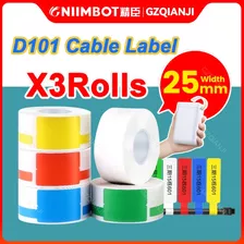 Etiqueta De Cable Niimbot D101 Impermeable Oficial (3 Rollos