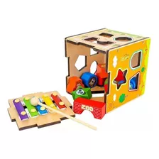 Cubo Didáctico Estimulación Temprana Montessori Metalofono