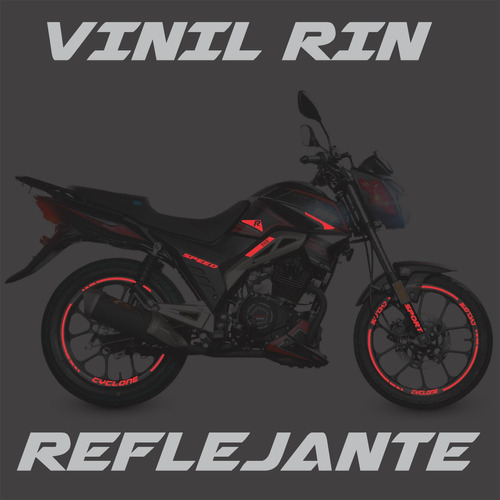 Kit Sticker Rin Reflejantes Vento Cyclone 150 + Regalo Foto 7