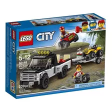 Juguete Lego City Todo Terreno Pick Up Moto Remolque 239 Pza