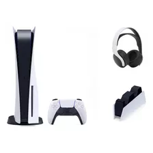 Playstation 5 Midia Fisica Base De Carregamento Headseat