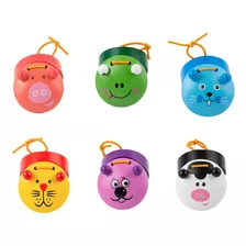 6 Pieces Cute Animal Castanets Early Learning Music
