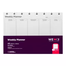 Caderno Inteligente Refil A5 Weekly Planner 120g