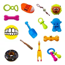 Kit 12 Brinquedos Pet Cachorro Dog Variados 1 Pá Para Ração