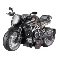 Miniatura Moto Brinquedo Coleção Ferro Com Luzes Sons Ducati