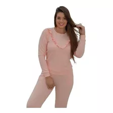 Conjunto Feminino Malha Crepe Coleção Outono Inverno Frio