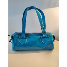 Cartera Vinílica Color Turquesa. 