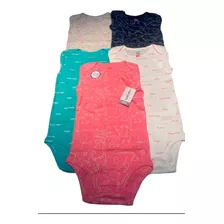 Pack 5 Bodys Carters- 3m / 18m / 24m - Animal - M/corta