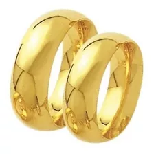 Alianças Casamento Ouro Polidas 6mm 10g