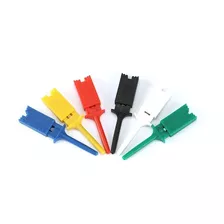 Kit X6 Conectores Pinzas Hook Clip Gancho Multimetro